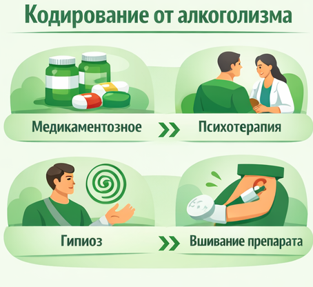 кодирование от алкоголизма в Татарске Санати